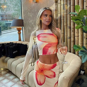 Round Neck Long Sleeve Top Mid length Dress Set - MRC STORETopMy StoreRound Neck Long Sleeve Top Mid length Dress Set - MRC STOREMRC STORECJLS211583803CXApricotL