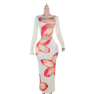 Round Neck Long Sleeve Top Mid length Dress Set - MRC STORETopMy StoreRound Neck Long Sleeve Top Mid length Dress Set - MRC STOREMRC STORECJLS211583803CXApricotL