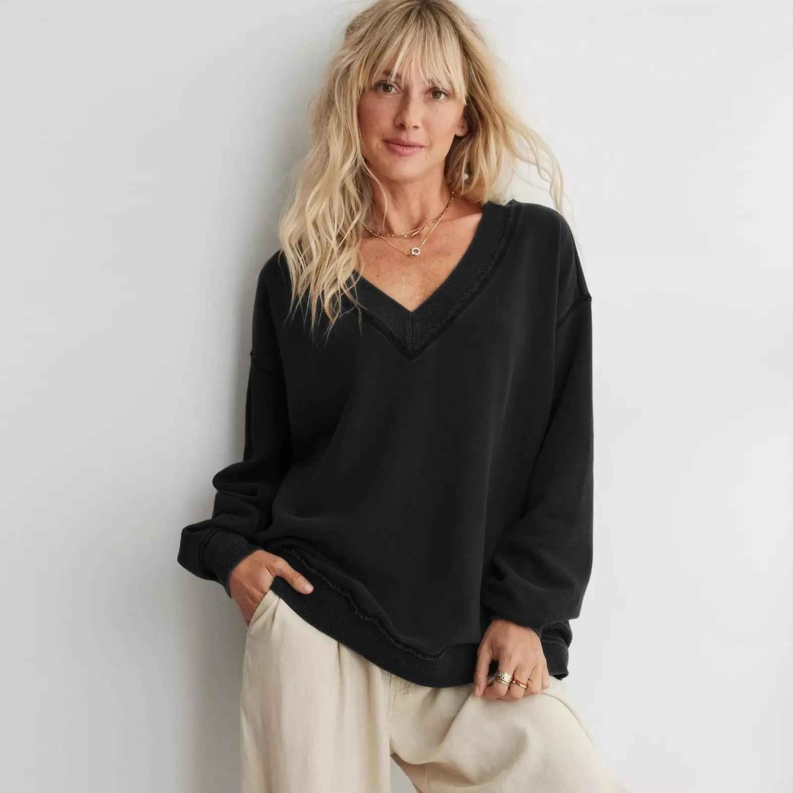 Trendy Pullover Sweater - MRC STORETopMy StoreTrendy Pullover SweaterMRC STORECJWY210211503CXBlackL