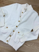 Apricot vintage stand collar casual top by My Store, stylish and warm with a relaxed fit and comfortable fabric.
