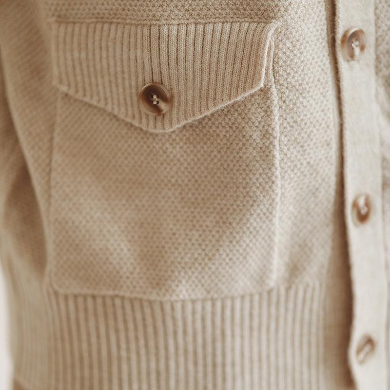Vintage stand collar warm casual top by My Store, apricot color, stylish and comfortable, perfect for everyday wear.