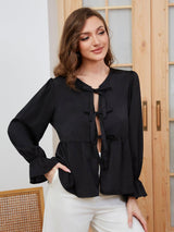 Women's casual top 100% Polyester - MRC STORETopMy StoreWomen's casual top 100% Polyester - MRC STOREMRC STORECJQB210848011KPBlackL