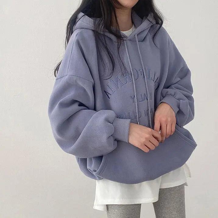 Casual Lettered Hoodie - MRC STORETopMy StoreCasual Lettered Hoodie - MRC STOREMRC STORECJWY204638222VEBlue, Fleece LiningL
