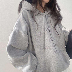 Casual Lettered Hoodie - MRC STORETopMy StoreCasual Lettered Hoodie - MRC STOREMRC STORECJWY204638218RIGreen With Fleece LiningL