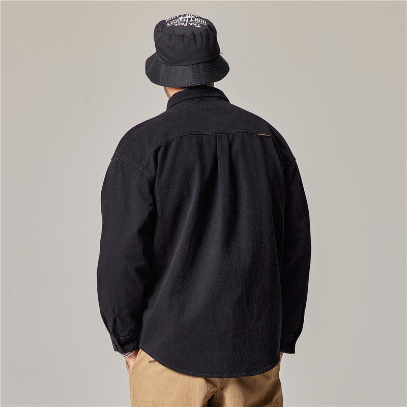 Autumn Overalls Coat – Retro Long Sleeve - MRC STORETopMy StoreEmbrace Classic Style with the Autumn Overalls Coat – American Retro Heavy Cotton Long Sleeve Shirt - MRC STOREMRC STORECJDS217288805EVBlack2XL