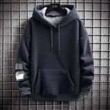 Cozy Sherpa Fleece Hoodie with Utility Patch Detail - MRC STORETopMy StoreCozy Sherpa Fleece Hoodie with Utility Patch DetailMRC STORECJWY206895107GTGrayL