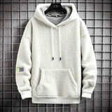 Cozy Sherpa Fleece Hoodie with Utility Patch Detail - MRC STORETopMy StoreCozy Sherpa Fleece Hoodie with Utility Patch DetailMRC STORECJWY206895102BYWhiteL
