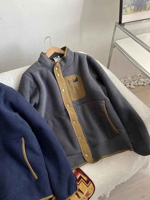 Retro Mountain Patchwork Sweater - MRC STORETopMy StoreRetro Mountain Patchwork SweaterMRC STORECJPK205923812LONavy Blue2XL