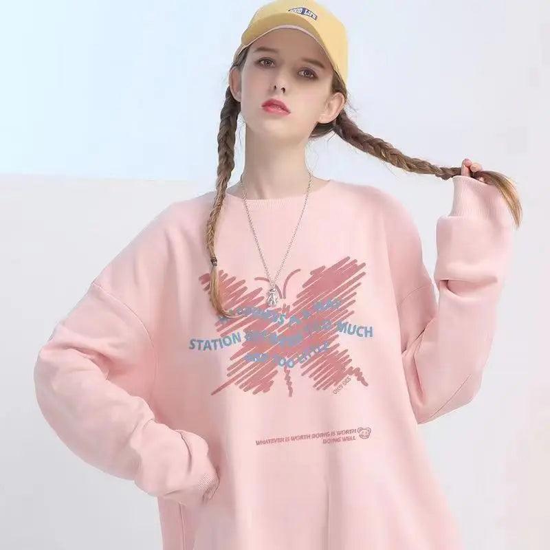 Loose Fit Animal Print Sweater - MRC STORETopMy StoreLoose Fit Animal Print Sweater - MRC STOREMRC STORECJWY199390415OLBlackL