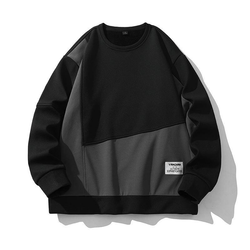 Composite Stitching Contrast Color Sweatshirt - MRC STORETopMy StoreComposite Stitching Contrast Color Sweatshirt - MRC STOREMRC STORECJWY210429304DWBlack2XL
