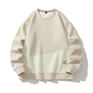 Composite Stitching Contrast Color Sweatshirt - MRC STORETopMy StoreComposite Stitching Contrast Color Sweatshirt - MRC STOREMRC STORECJWY210429311KPGray Apricot2XL