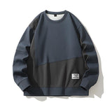 Composite Stitching Contrast Color Sweatshirt - MRC STORETopMy StoreComposite Stitching Contrast Color Sweatshirt - MRC STOREMRC STORECJWY210429318RIGray And Blue2XL