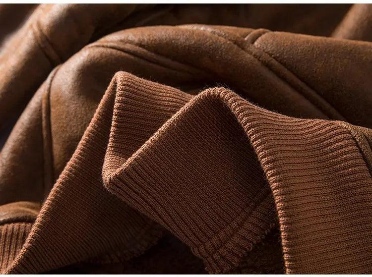 Lambswool Fleece - lined Suede Jacket - MRC STORETopMy StoreLambswool Fleece - lined Suede Jacket - MRC STOREMRC STORECJYD201533504DWBlack2XL