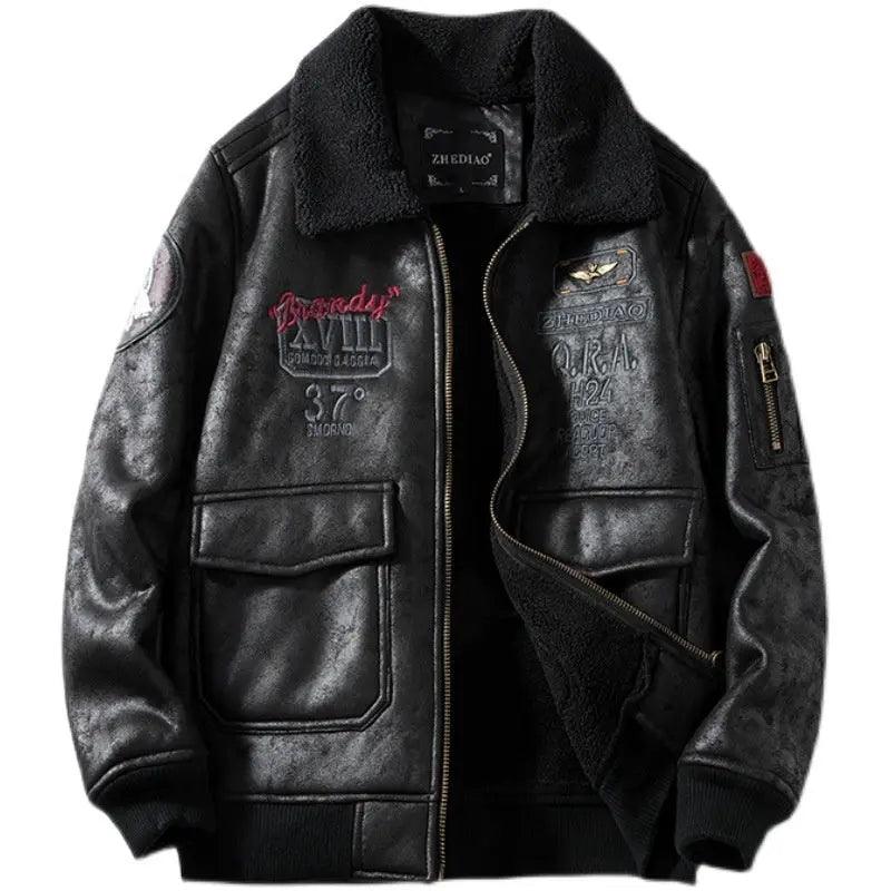 Lambswool Fleece - lined Suede Jacket - MRC STORETopMy StoreLambswool Fleece - lined Suede Jacket - MRC STOREMRC STORECJYD201533504DWBlack2XL