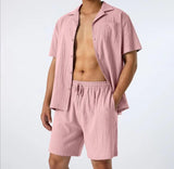 Loose Casual Shirt & Pants Set - MRC STORETopMy StoreLoose Casual Shirt & Pants Set - MRC STOREMRC STORECJDS1788615-Pink-2XLPink2XL