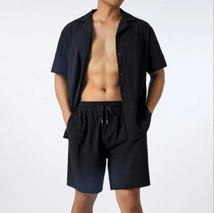 Loose Casual Shirt & Pants Set - MRC STORETopMy StoreLoose Casual Shirt & Pants Set - MRC STOREMRC STORECJDS1788615-Black-2XLBlack2XL