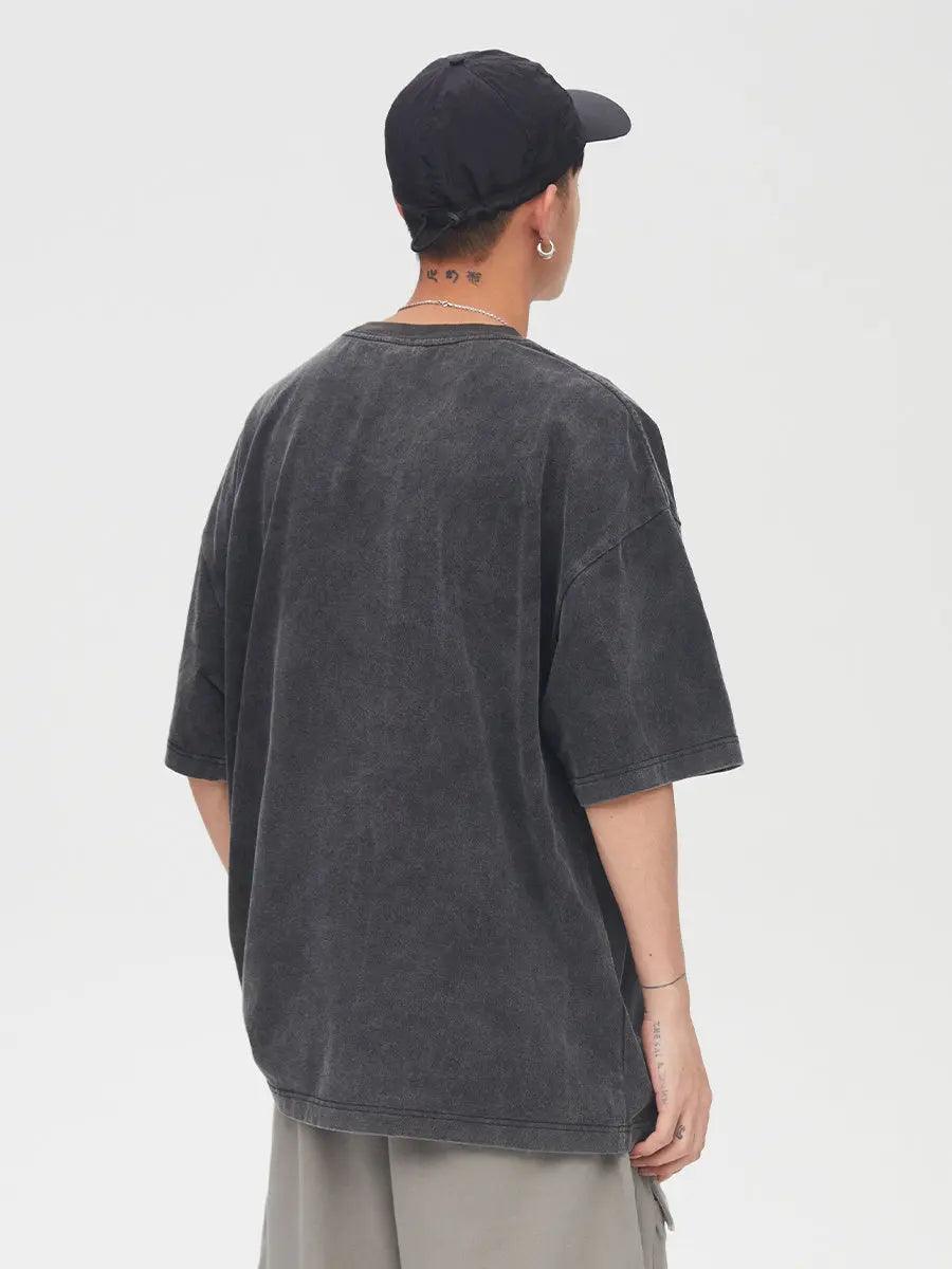 Vintage T-shirts Washed Print Short Sleeve - MRC STORETopMy StoreVintage T-shirts Washed Print Short Sleeve - MRC STOREMRC STORECJYH175728005EVBlack2XL