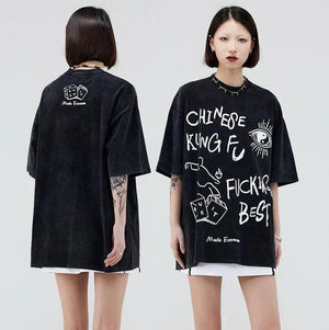 Washed Vintage Fashion T-Shirt - MRC STORETopMy StoreWashed Vintage Fashion T-Shirt - MRC STOREMRC STORECJDS167181104DWBlack2XL