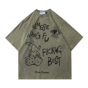 Washed Vintage Fashion T-Shirt - MRC STORETopMy StoreWashed Vintage Fashion T-Shirt - MRC STOREMRC STORECJDS167181108HSBrown2XL