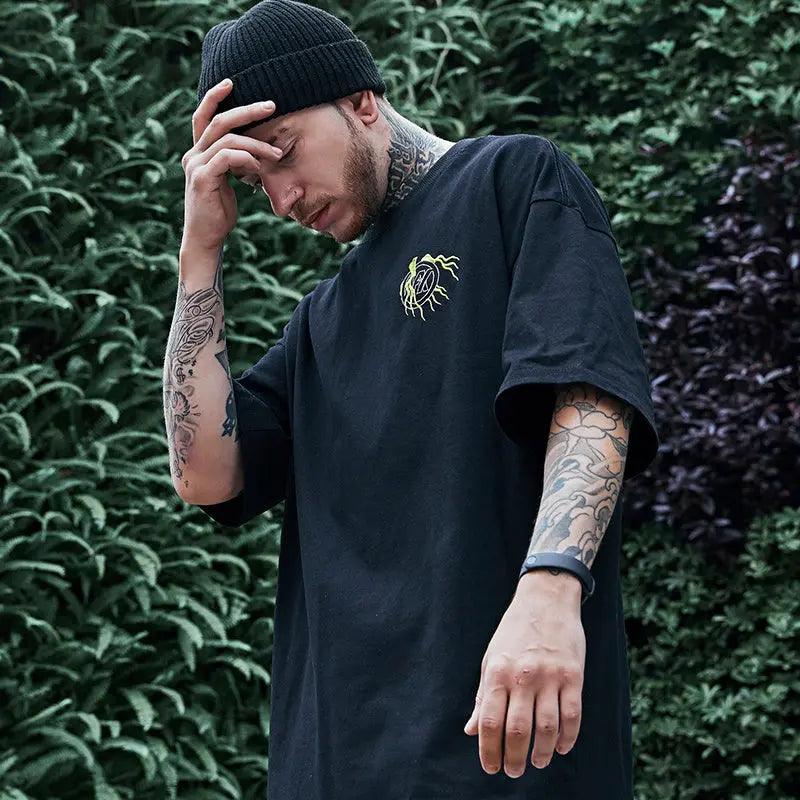Chinese Embroidery Short Sleeve Tee - MRC STORETopMy StoreChinese Embroidery Short Sleeve Tee - MRC STOREMRC STORECJNSTXYH02672-Black-3XLBlack3XL