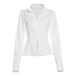 Trendy Long Sleeve Zipper Two Piece Set - MRC STORETopMy StoreTrendy Long Sleeve Zipper Two Piece Set - MRC STOREMRC STORECJLS211498206FUWhite K24L50897 TopL