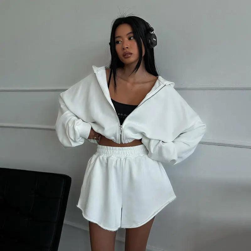 Autumn Leisure Fleece and Shorts Suit - MRC STORETopMy StoreAutumn Leisure Fleece and Shorts Suit - MRC STOREMRC STORECJLS211559603CXWhiteL
