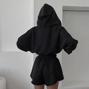Autumn Leisure Fleece and Shorts Suit - MRC STORETopMy StoreAutumn Leisure Fleece and Shorts Suit - MRC STOREMRC STORECJLS211559609IRPinkL