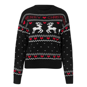 Cute Elk Heart Print Sweater - Christmas Love Deer Pullover - MRC STORETopMy StoreCute Elk Heart Print Sweater - Christmas Love Deer Pullover - MRC STOREMRC STORECJNSSYMY02164-White-LWhiteL
