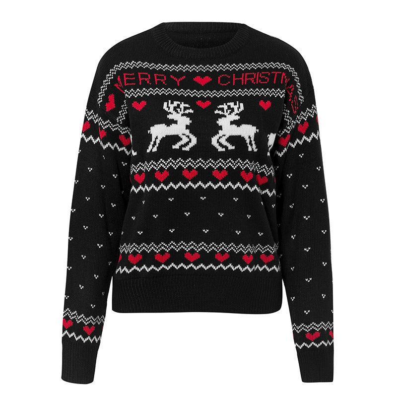 Cute Elk Heart Print Sweater - Christmas Love Deer Pullover - MRC STORETopMy StoreCute Elk Heart Print Sweater - Christmas Love Deer Pullover - MRC STOREMRC STORECJNSSYMY02164-White-LWhiteL