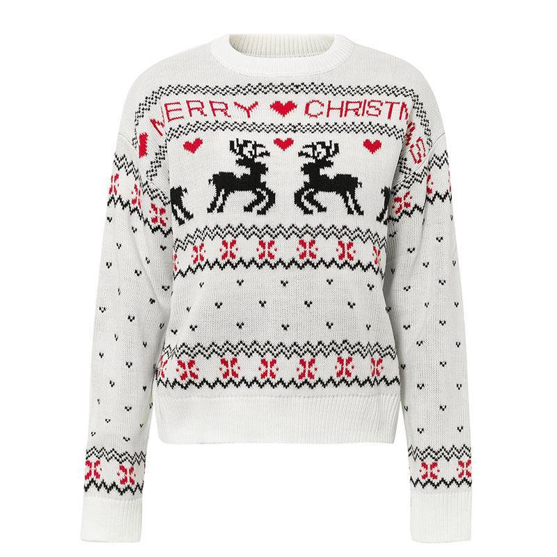 Cute Elk Heart Print Sweater - Christmas Love Deer Pullover - MRC STORETopMy StoreCute Elk Heart Print Sweater - Christmas Love Deer Pullover - MRC STOREMRC STORECJNSSYMY02164-Black-LBlackL