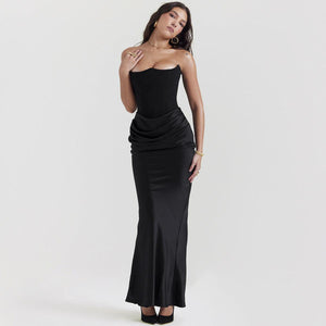 Elegant Dress Fishbone Velvet Gown - MRC STORETopMy StoreElegant Dress Fishbone Velvet Gown - MRC STOREMRC STORECJLY199051816PKRedL