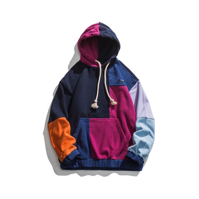 Fashion Brand Retro Multicolor Personalized Hooded Sweater - MRC STORETopMy StoreFashion Brand Retro Multicolor Personalized Hooded Sweater - MRC STOREMRC STORECJWY198477506FUNavy BlueL