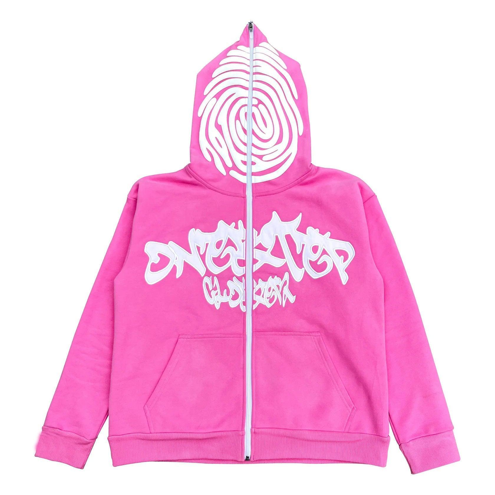 Letter Print Foam Zipper Hooded Sweatshirt - MRC STORETopMy StoreLetter Print Foam Zipper Hooded Sweatshirt - MRC STOREMRC STORECJWY211707802BYBlackL