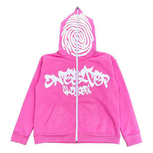 Letter Print Foam Zipper Hooded Sweatshirt - MRC STORETopMy StoreLetter Print Foam Zipper Hooded Sweatshirt - MRC STOREMRC STORECJWY211707802BYBlackL