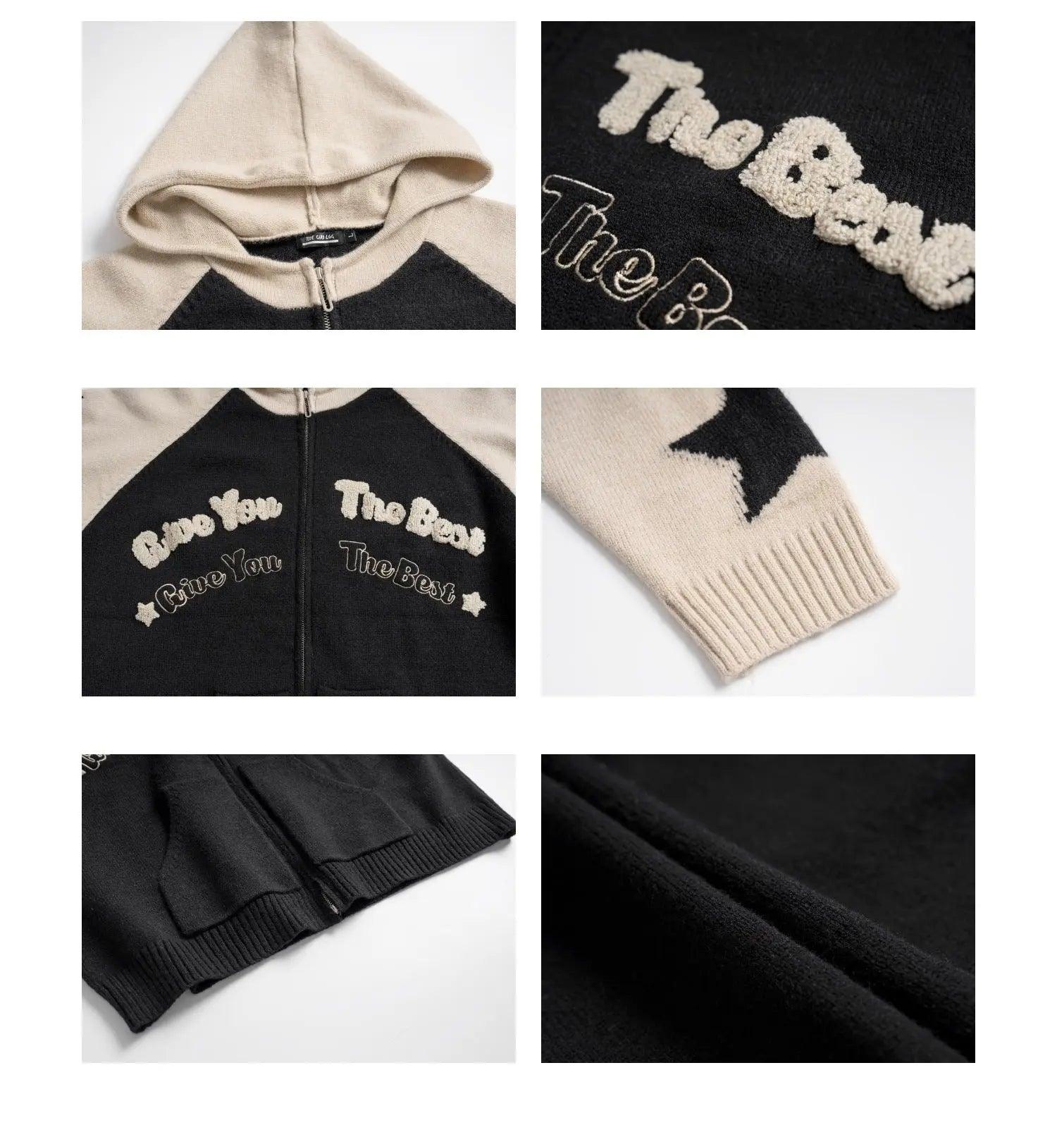 Loose Hooded Zip Cardigan - MRC STORETopMy StoreLoose Hooded Zip Cardigan - MRC STOREMRC STORECJYD197531502BYBlackL