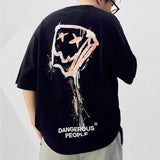 Loose Splash - Ink Paper Bag Graphic Tee - MRC STORETopMy StoreLoose Splash - Ink Paper Bag Graphic Tee - MRC STOREMRC STORECJYH210658502BYBlackL