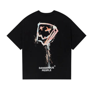 Loose Splash - Ink Paper Bag Graphic Tee - MRC STORETopMy StoreLoose Splash - Ink Paper Bag Graphic Tee - MRC STOREMRC STORECJYH210658506FUWhiteL