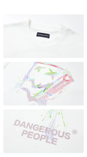 Loose Splash - Ink Paper Bag Graphic Tee - MRC STORETopMy StoreLoose Splash - Ink Paper Bag Graphic Tee - MRC STOREMRC STORECJYH210658506FUWhiteL