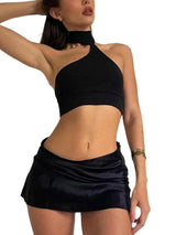 Navel Baring Two - Piece Skirt Suit - MRC STORETopMy StoreNavel Baring Two - Piece Skirt Suit - MRC STOREMRC STORECJLS211069009IRBlackL