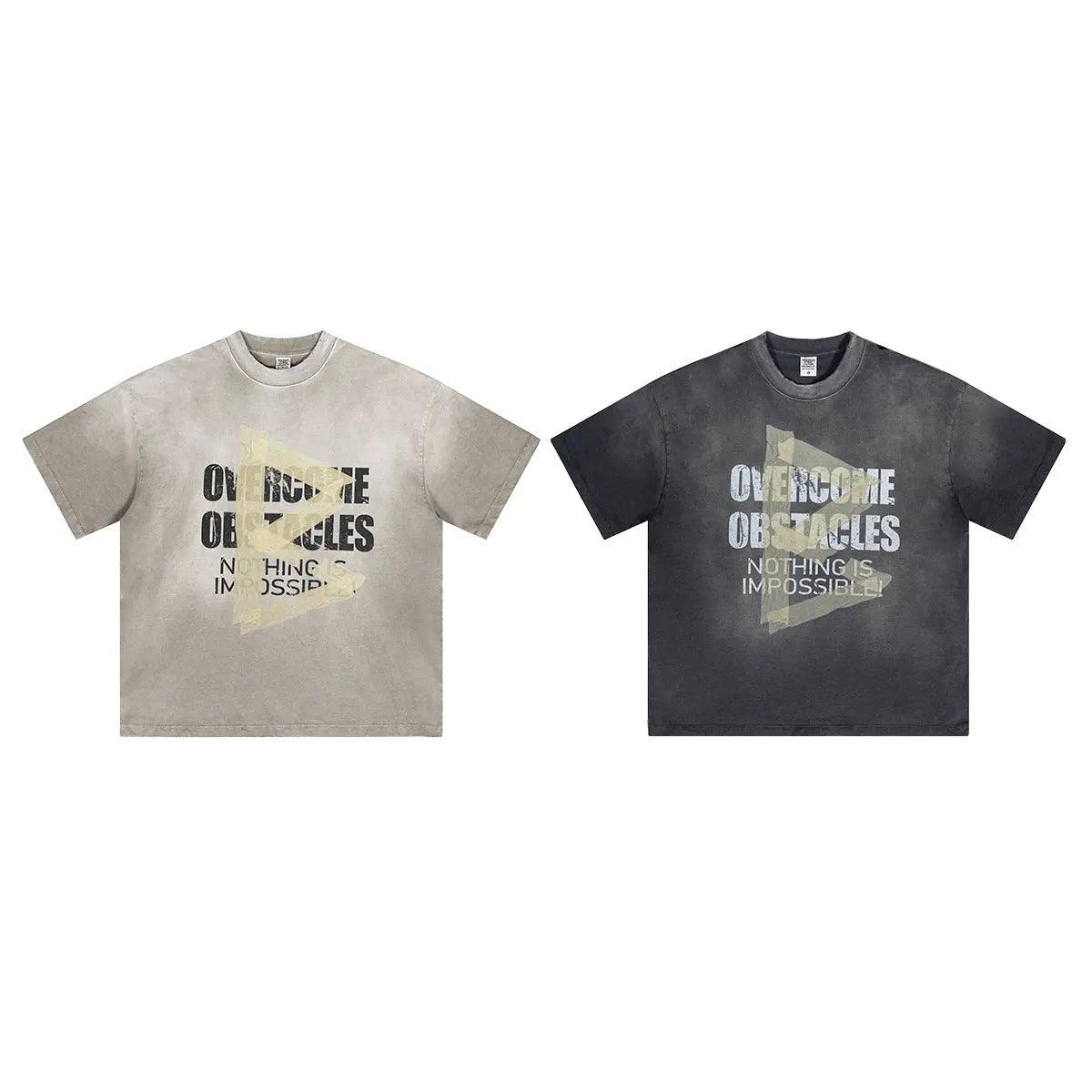 Oversized Washed Letter T-Shirt - MRC STORETopMy StoreOversized Washed Letter T-Shirt - MRC STOREMRC STORECJYH211697603CXBlackL
