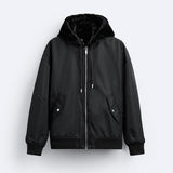 Plush Hooded Faux Fur coat - MRC STORETopMy StorePlush Hooded Faux Fur coat - Cozy and Stylish Outerwear for Cold Weather - Double - Sided Design with Stick Pockets - MRC STOREMRC STORECJXZ215759303CXBlackL
