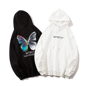 Butterfly Print Cotton Hoodie - MRC STORETopMy StoreButterfly Print Cotton Hoodie - MRC STOREMRC STORECJNSWTWY02886-Black-L-Q1 pcBlackL