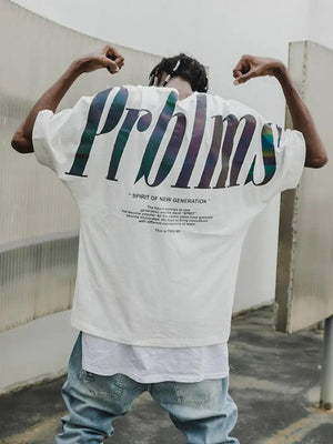Reflective Printed Hip Hop Cool Graphic Tee - MRC STORETopMy StoreReflective Printed Hip Hop Cool Graphic Tee - MRC STOREMRC STORECJNS100495003CXWhiteL