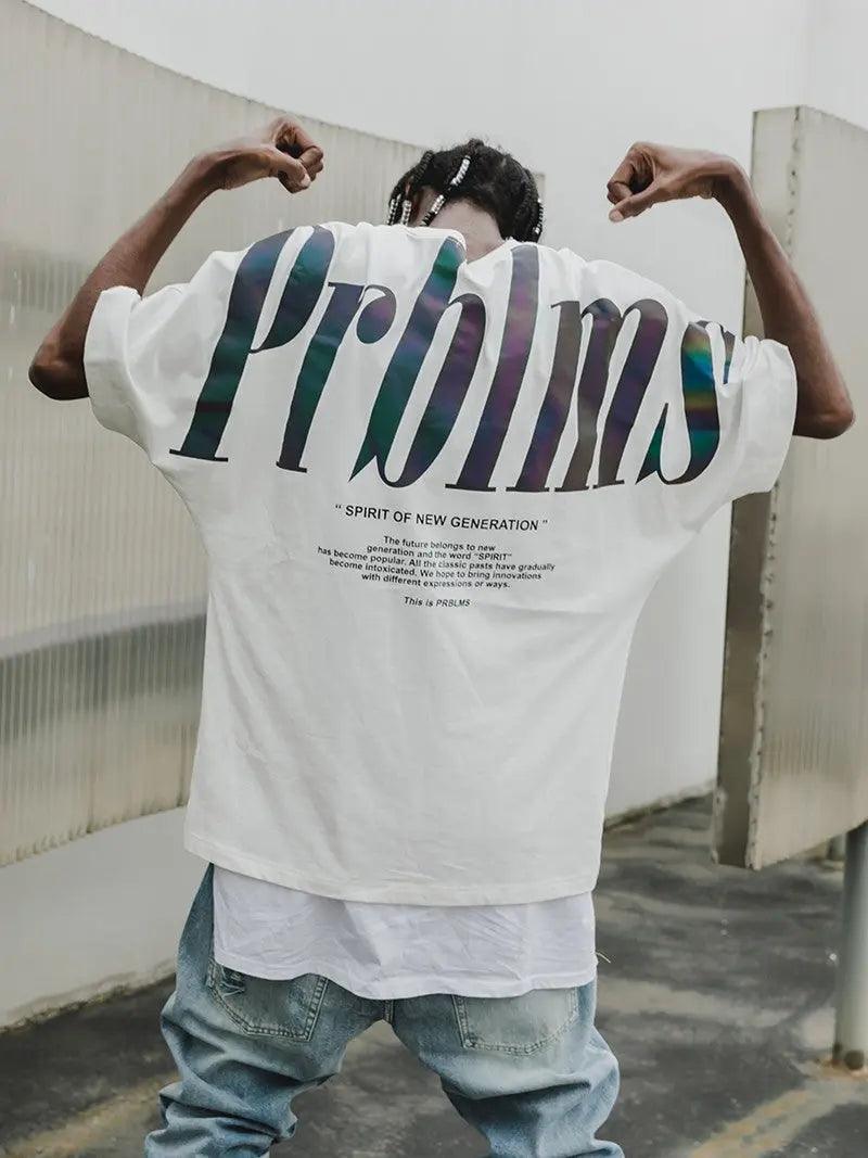 Reflective Printed Hip Hop Cool Graphic Tee - MRC STORETopMy StoreReflective Printed Hip Hop Cool Graphic Tee - MRC STOREMRC STORECJNS100495003CXWhiteL