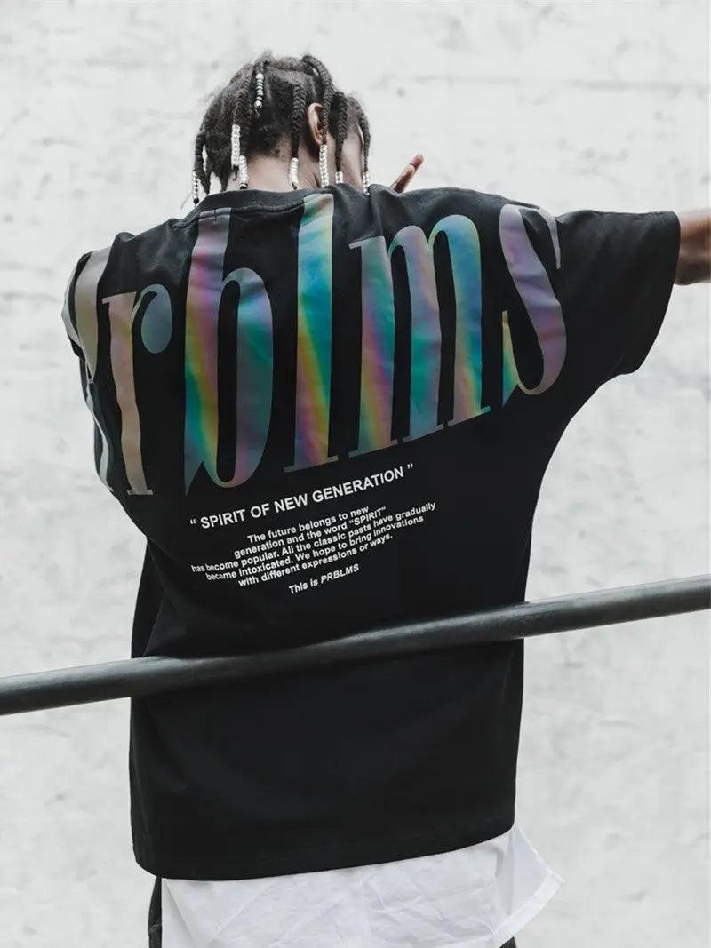 Reflective Printed Hip Hop Cool Graphic Tee - MRC STORETopMy StoreReflective Printed Hip Hop Cool Graphic Tee - MRC STOREMRC STORECJNS100495003CXWhiteL