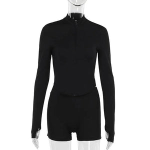 Slim Fit Zipper Sports Suit - MRC STORETopMy StoreSlim Fit Zipper Sports Suit - MRC STOREMRC STORECJLS211625603CXBlackL