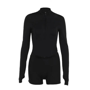 Slim Fit Zipper Sports Suit - MRC STORETopMy StoreSlim Fit Zipper Sports Suit - MRC STOREMRC STORECJLS211625603CXBlackL