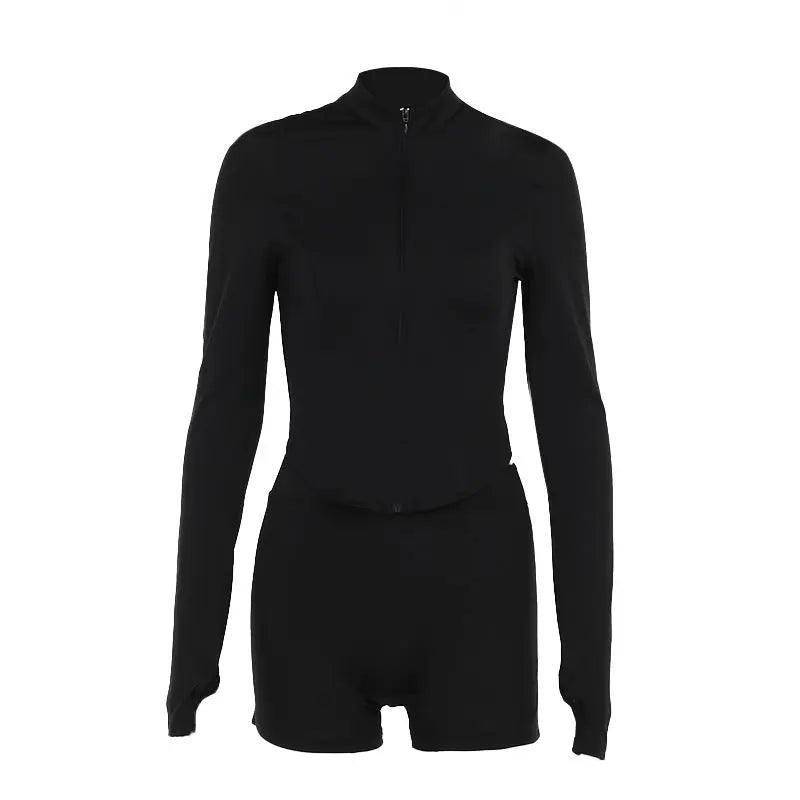 Slim Fit Zipper Sports Suit - MRC STORETopMy StoreSlim Fit Zipper Sports Suit - MRC STOREMRC STORECJLS211625603CXBlackL