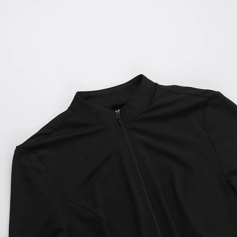 Slim Fit Zipper Sports Suit - MRC STORETopMy StoreSlim Fit Zipper Sports Suit - MRC STOREMRC STORECJLS211625603CXBlackL