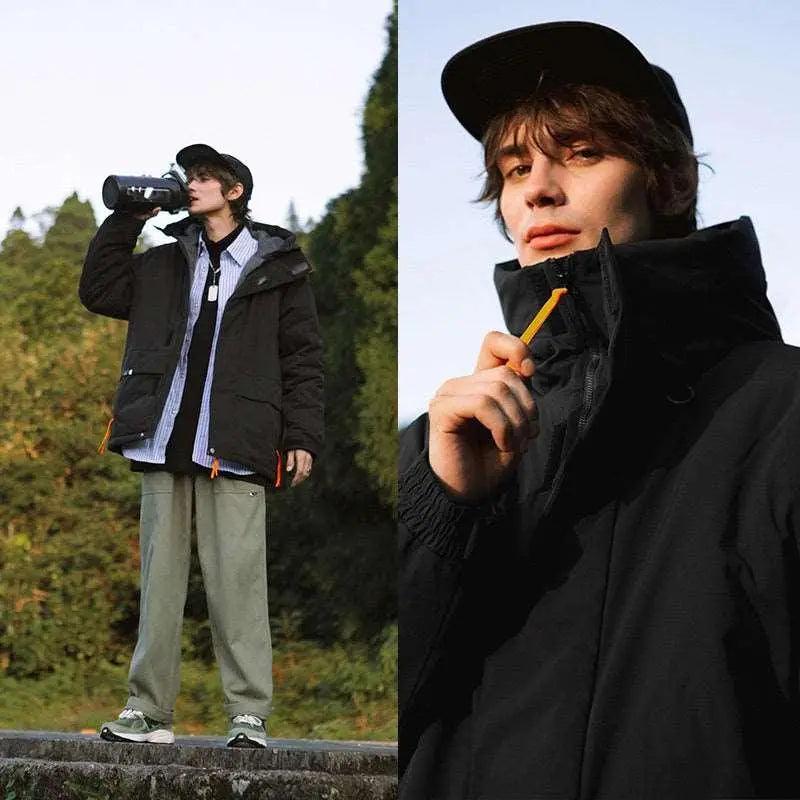 Street Windproof Hooded Cotton Jacket - MRC STORETopMy StoreKhaki Green Street Windproof Hooded Cotton Jacket - MRC STOREMRC STORECJYR165417011KPBlackL
